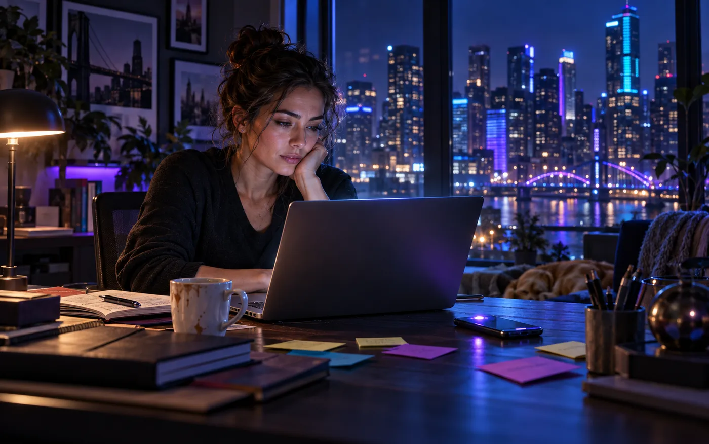 Every owner knows this desk at 11 p.m.