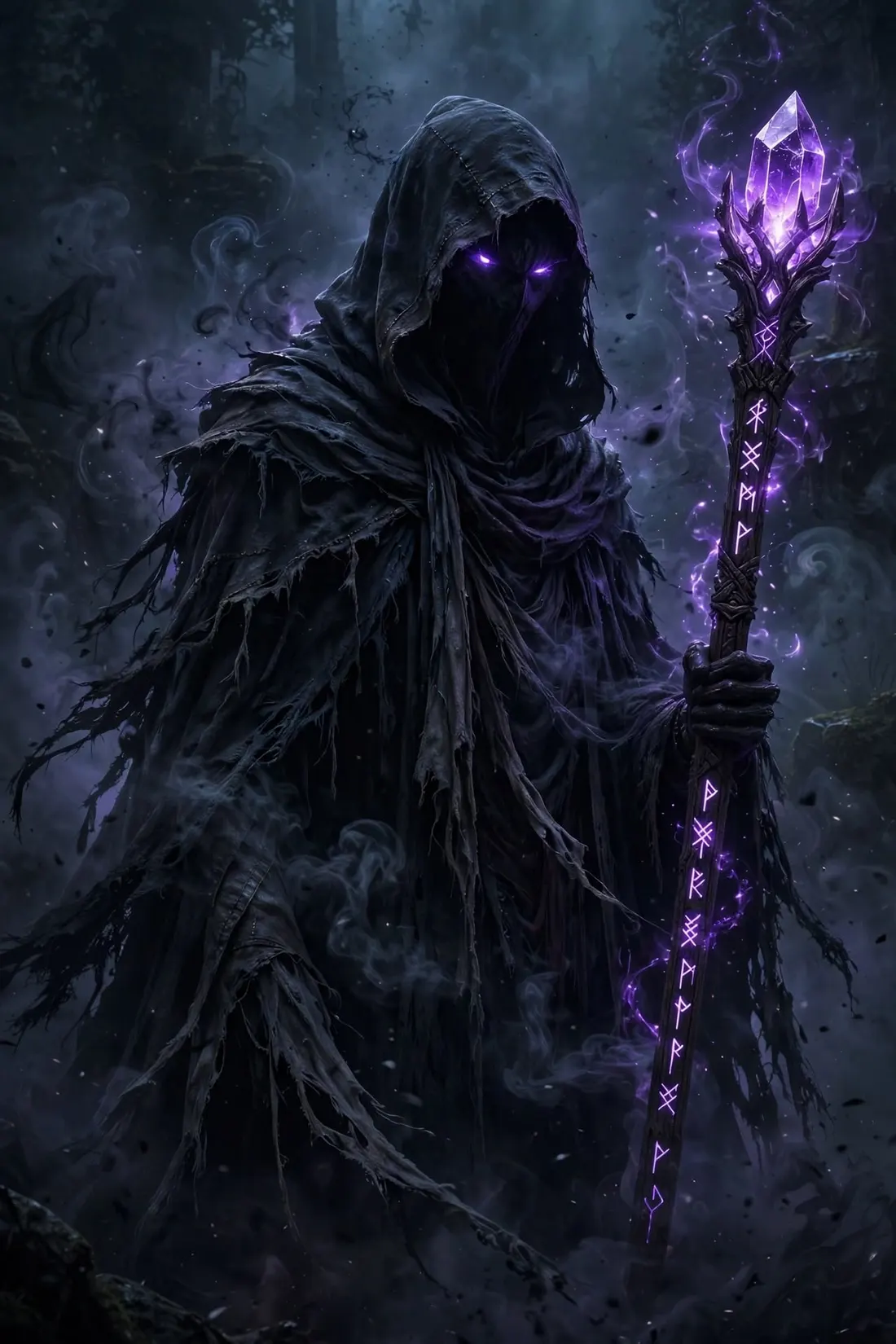 Violet Shade, character art · dark fantasy by Creowix