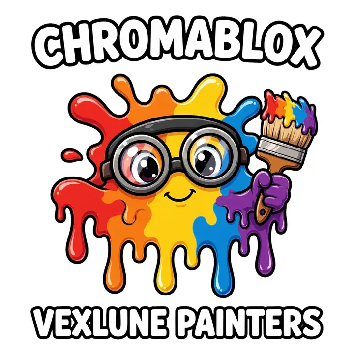 Chromablox Vexlune Painters, painting contractor · brand identity by Creowix
