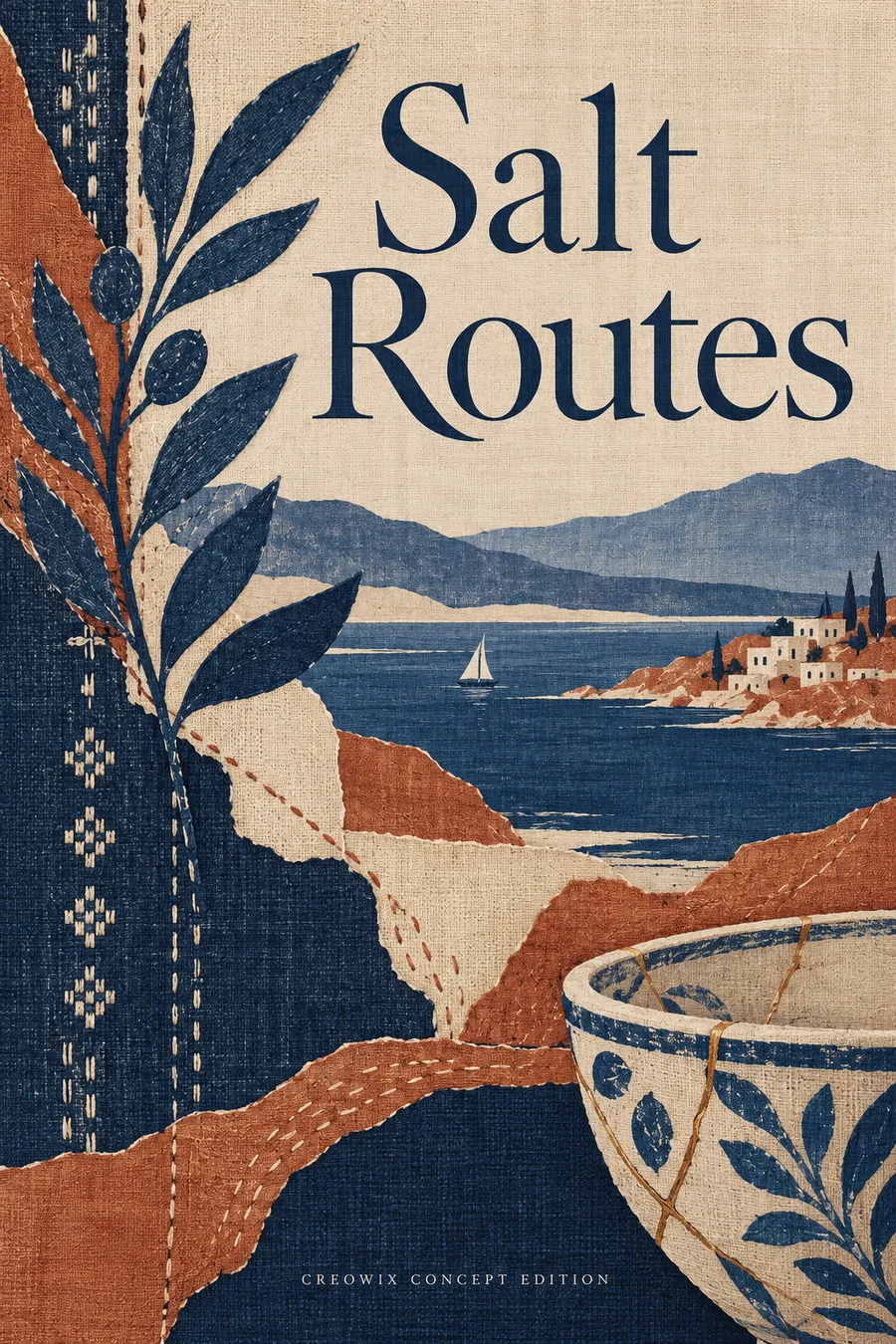 Salt Routes, literary fiction · cover concept by Creowix
