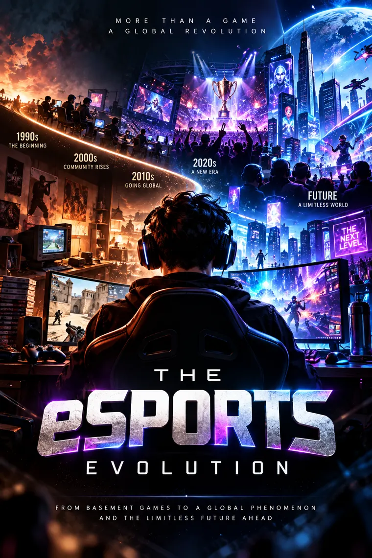 The eSports Evolution, gaming · client cover design by Creowix